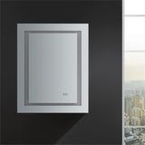 Fresca Spazio 24 Wide X 30 Tall Bathroom Medicine Cabinet W/Led Lighting & Defogger