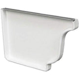 AMERIMAX HOME PRODUCTS 19005 4-Inch Galvanized Left End Cap, White