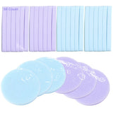Facial Sponge Compressed,60 Pcs PVA Professional Makeup Removal Wash Round Face Sponges Spa Pads Exfoliating Cleansing for Women