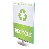 DeflectO Swivel Business and Store Sign Holder (691590) Green