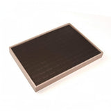 Rectangular Jewelry Display Tray Brushed Jewelry Organizer Tray TwoTone LowProfile For Jewelers, Collectors, Dresser, Boutique