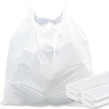 AmazingSpark 200 Pack Small Plastic Shopping Bags with Handles, 9 x 6 x 3.2, Reusable Heavy Duty T-shirt Bags Bulk with Ha