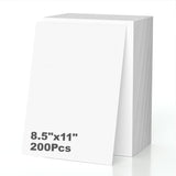 200 Sheets of Cardstock 8.5 x 11, Heavyweight Cover Cardstock Printer Paper 8.5 x 11, 190 gsm Bright White Card Stock Paper for 