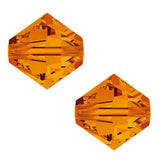 50pcs Adabele Austrian 8mm Faceted Bicone Crystal Beads Orange Sun Compatible with Swarovski Crystals 5301/5328