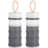 Accmor 2 Pack Baby Formula Dispenser On The Go, Stackable Formula Dispenser Formula Container to Go, Non-Spill Portable Milk Pow