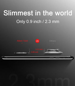 World's Slimmest Phone Ring Holder, Attom Tech Tomorotec Ultra Thin Cell Phone Ring Stand for Magnetic Car Mount Hook Compatible