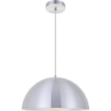 Living District Circa 1 Light Burnished Nickel Pendant