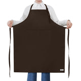 ROTANET Extra Large Apron for Men Adjustable Bib Aprons with 2 Pockets Cooking Kitchen Bbq Grilling Big for Women Chef Water & O