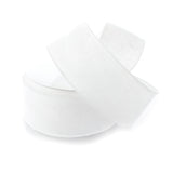 Ribbon Traditions 2.5 Wired Burlap Ribbon 029 White 10 Yards