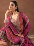 Libas Women'S Silk Blend Kurta Set (49507H_Pink