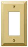 AMERELLE 163RBR Century Single Rocker Steel Wallplate in Polished Brass