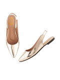 Shoetopia Pointed Toe Golden Bellies For Girls-Eu38,Bronze,5,B0D5HFSJVZ