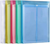 Aaryanika A4 Document File Bag With Snap Button Closure, Multicolour, Pp Material, Pack Of 24