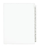 Avery Legal Dividers, Standard Collated Sets, Letter Size, Side Tabs, 201225 Tab Set (01338)
