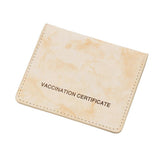 Merishopp 5Xvaccination Card Protector Slim Leather Wallet For Documents Yellow| Trendy | Comfortable | Fashionable | Soft Fabri