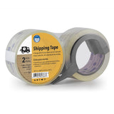 IPG Clear Shipping Tape, 1.88 x 54.6 yd, (2-Pack With Dispenser)