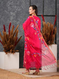 Gosriki Women'S Cotton Blend Straight Printed Kurta With Pant & Dupatta (Sanskrit Rani-Nw-Gs_M_Pink_Medium),Pink,,B0D5VHPV98