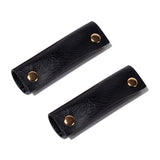 Handbag Handle Covers Sdjdhej 2 Pcs Pu Leather Luggage Handle Wraps Wallet Handle Protectors Travel Accessories, Black, 12 X 3.2