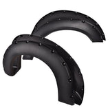 G-PLUS Pocket Riveted Fender Flares, Compatible with 2011-2016 Ford F250 F350 Super Duty Styleside Model Only w/ 81.8 / 98.0 b