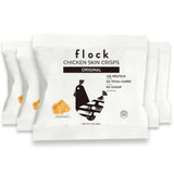 Flock Keto Chicken Skin Chips | Original Flavor | Low Carb, High Protein, Sugar Free, Gluten Free Fried Chicken Skins for People