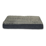 Furhaven Cooling Gel Dog Bed for Large/Medium Dogs w/ Removable Washable Cover, For Dogs Up to 55 lbs - Ultra Plush Faux Fur & S
