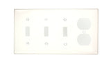 Leviton 80743W WH WP 4G 3TGL 1DECO NYLON