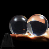 DSJUGGLING 2 Pack 60mm Clear Acrylic Contact Juggling Balls for Beginners & Multiple Balls Contact Juggling