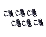 QCAA Larger Size Friction Roller Catch for RV and Mobil Home, Matte Black, 6 Pack, Made in Taiwan