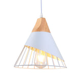 Mxsaoud White Pendant Lights for Kitchen Island,Adjustable Wood Hanging Light Fixture,Industrial Pendant Lighting for Dining Roo