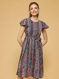 Oomph! Women'S Western & Fusion Wear Western Dresses For Women Multicolor - Md804,Multicolour,Multicolour,L