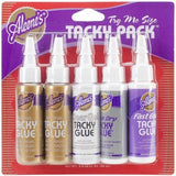 AleeneS Try Me Size Tacky Pack .66oz 5/PkgClear Gel, Quick Dry, Fast Grab, 2 Orig