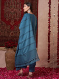 Gosriki Women'S Rayon Viscose Solid Straight Kurta With Pant & Dupatta (Raja Saab Light Blue-Vks13-Gs_L_Light Blue_Large),Light Blue,,B0DV4G838R