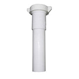 LASCO 034321 White Plastic Tubular 11/2Inch by 6Inch Slip Joint Extension with Nut and Washer