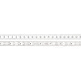 Starrett Full Flexible Steel Rule with Satin Chrome Finish, Quick Reading, Millimeter and Inch Graduation - 31 Graduation, 11-3/