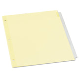 Universal UNV20841 11 in. x 8.5 in. Insertable Tab Index with 8 Clear Tabs Buff (24/Box)