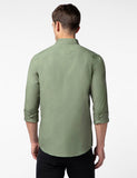 Fyltr Men'S Solid 100% Cotton Casual Full Sleeves Shirt With Pocket Rifle Green,Rifle Green,Rifle Green,M