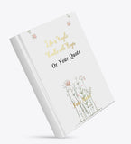 Brown Cloud Personalized Gold Foil Printed Cover (Life Is Fragile) Notebook/Diary/Journal Customized Message/Quote/Name/Photogra