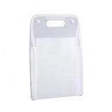Merishopp Carry Handle Accordion File Folder Snap Buttons A4 File Folder Rectangular Office Storage Portable, 13Layer White