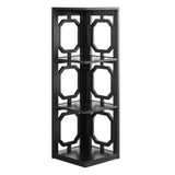 Convenience Concepts Omega 3 Tier Corner Bookcase, Black