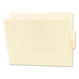 Smead End Tab File Folder, ShelfMaster Reinforced 1/3Cut Tab Center Position, Letter Size, Manila, 100 per Box (24136)