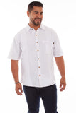 Farthest Point Casuals Traveler Shirt (White, Large)