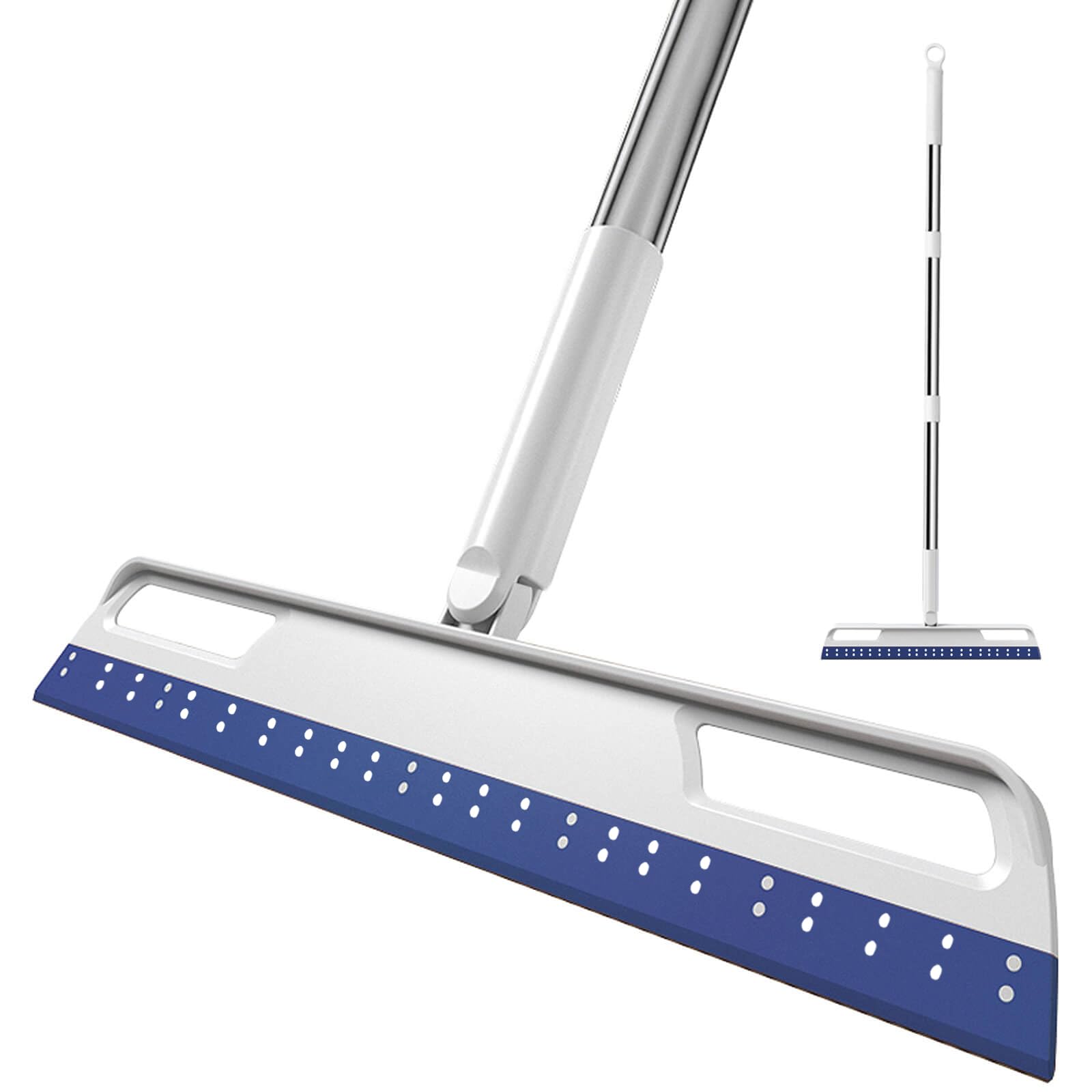Multifunction Magic Broom, Extended Indoor Broom Detachable,3-in-1 Sweeper Removing Dust Liquid Hair, Adjustable Floor Squeegee,