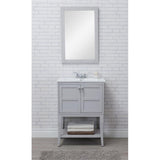 Elegant Decor 2 Doors Cabinet 24 In. X 18 In. X 34 In. In Grey