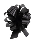 Feronia Packaging 2-Piece Pull Bows for Wedding Gift Baskets, 5.5 Inch 20 Loop (Black)