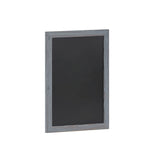 Flash Furniture Canterbury Wall Mount Magnetic Chalkboard Sign - Rustic Gray Finish - 20 x 30 - Vertical or Horizontal Hanging M
