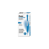 Pentel Champ Mechanical Pencil, 0.7mm, Blue Barrel, 12Count (AL17C)