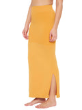 Clovia Womens Petticoat Style Saree Shapewear With Drawstring/Naada (Sw0048P07_Yellow_M)