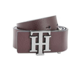 Tommy Hilfiger Solid Leather Mens Formal Single Side Belt (Brown, Frsz)
