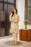 Fabnex Kurta Set For Women | Women Kurta | Women Kurta Sets Kurtis | Women Kurta Pant Set | Women Kurta Pant Set Women Kurti Set With Pant (K-78-79) (Yellow, L)
