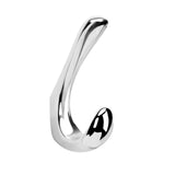 Metaliby 1 Pack Towel Hooks for Bathrooms Wall Mounted, Polished Chrome Bathroom Hooks for Towels, Robe & Towel Hook for Wall, M